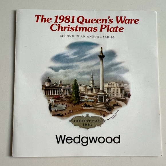 Wedgwood 1981 Queen's Ware Christmas Plate - Picture 6 of 8